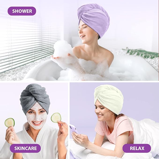 YFONG Larger Microfiber Hair Towel Wrap - Image 7