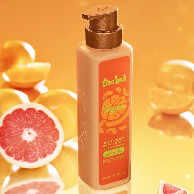 Tree Hut Hydraglow Body Lotion Tangerine, Mothers Day Gifts, Bright Citrus Scent - Image 4