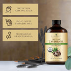 Handcraft Blends Cold-Pressed Organic Castor Oil 4 Fl Oz | Glass Bottle | Lash - Image 5
