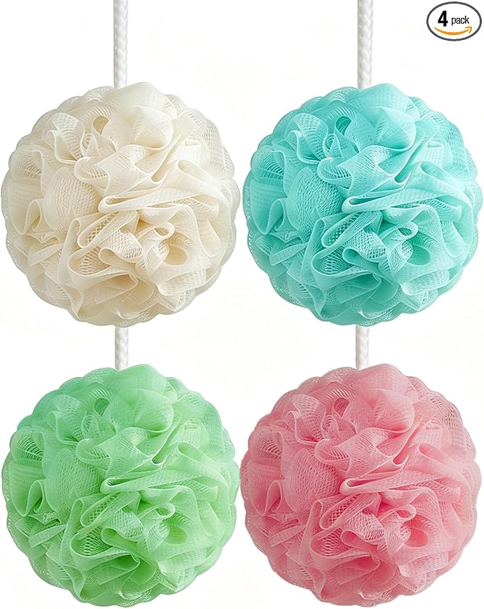 Loofah Sponge 4 Pack, 60G Soft Loofa Bath Sponges Luffa by Unknown
