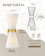 Gold Sconce Wall Lighting, HWH Single Wall Vanity Light Fixture - Image 2