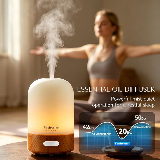 Essential Oil Diffuser for Home, Ultrasonic Cool Mist Air Aromatherapy - Image 4