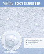 Yolife Shower Foot Scrubber Mat, Anti-Slip Bath Mat - Image 4