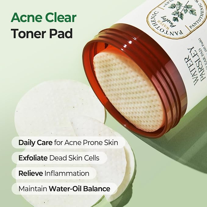 SKINFOOD Pantothenic Water Parsley Clear Toner Pad, Daily Exfoliating Pads - Image 5