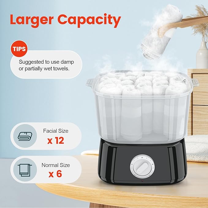 Hot Towel Warmer, Rapid Heating Towel Steamer - Image 4