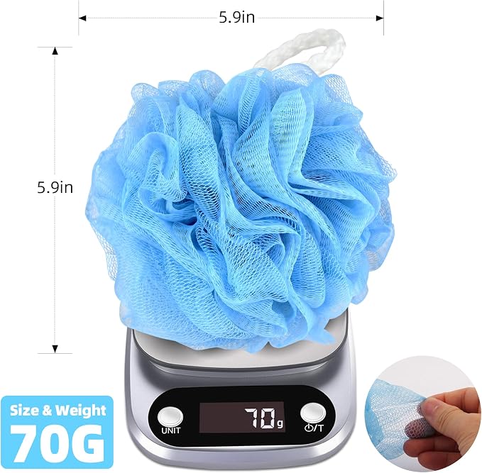 Chuya Large Bath Sponges Loofahs 70g, 4 Pack Shower Sponge Exfoliating Cleaning - Image 2