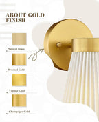 Fabric Bathroom Light Fixture, HWH 1-Light Sconce Wall Lighting - Image 6