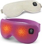 Cordless Heated Eye Mask with 1500mAh Large Battery, 4 Heat Levels & 100% by REFDAQ