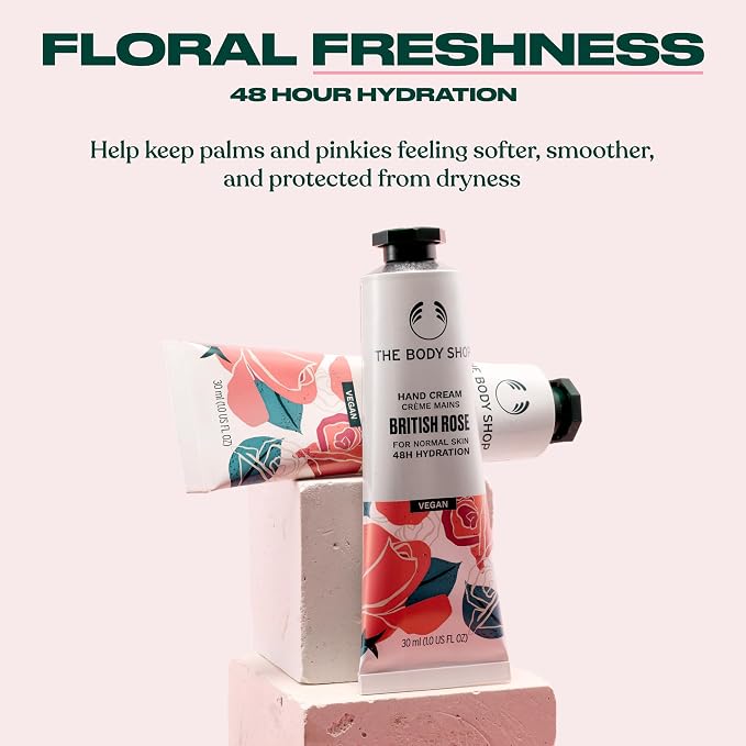 The Body Shop British Rose Hand Cream 30ml - Image 3