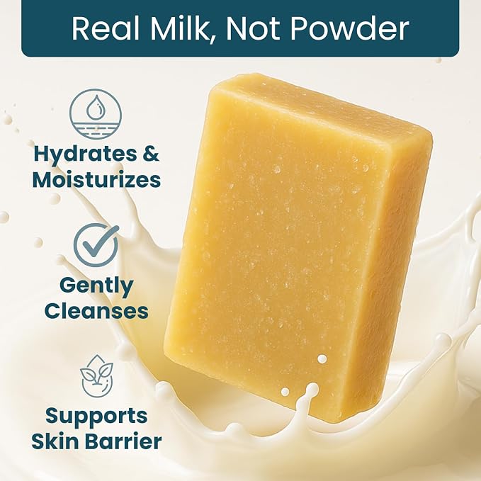 Goat Milk Soap Bar, Unscented - Image 2