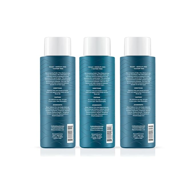 Oars + Alps Body Wash for Men, Mens Body Wash & Face Cleanser - Image 2