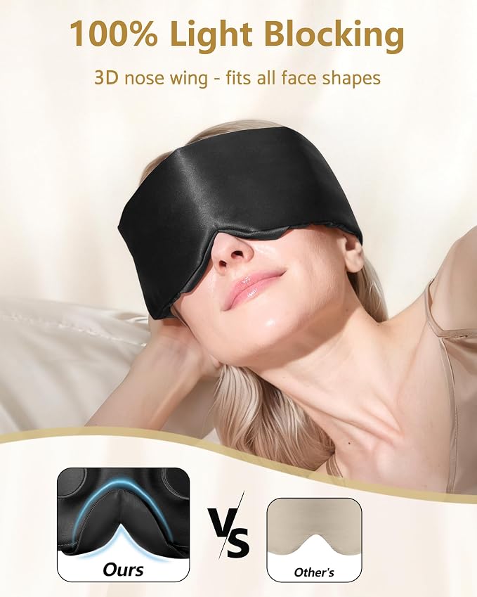 BeeVines Pure Silk 3D Sleep Mask - Image 4