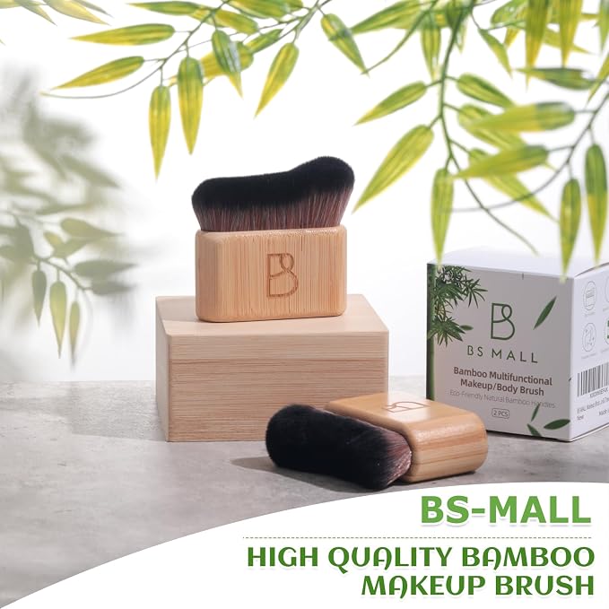 BS-MALL Self Tanning Body Brush Makeup Brushes Set of 2 – Multi-Purpose Body - Image 3