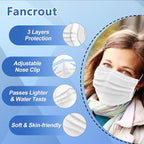 100Pcs 5 Color Disposable Face Mask, 3 Ply Breathable Masks - Image 3