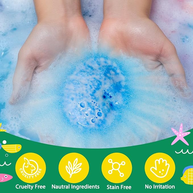 Bath Bombs for Kids with Surprise Toys Inside, Natural Safe Bathbombs for - Image 7
