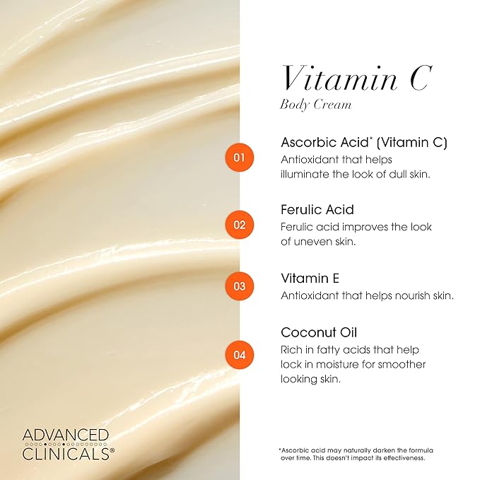 Advanced Clinicals Retinol Body Lotion + Brightening Vitamin C Lotion 2pc - Image 7