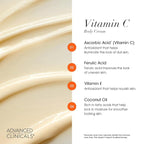 Advanced Clinicals Vitamin C Cream Visibly Brightening Body Lotion | Vitamin C - Image 5