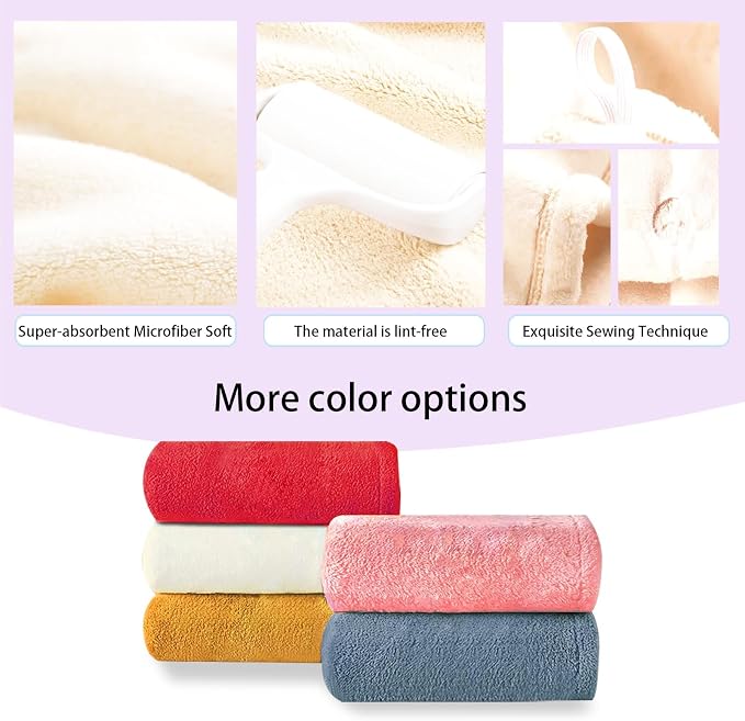 Microfiber Hair Drying Towel Wrap - Image 4