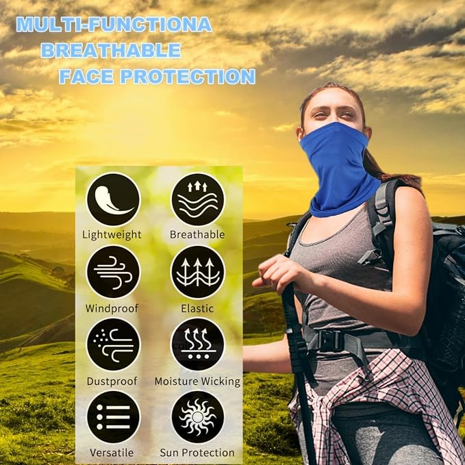 Neck Gaiter Face Mask: Scarf Gator Breathable Balaclava Cooling Cover Masks - Image 4