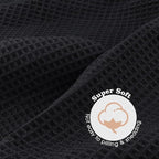 GLIMGLINT 2 Pack Black Microfiber Hair Towel Wrap - Image 2