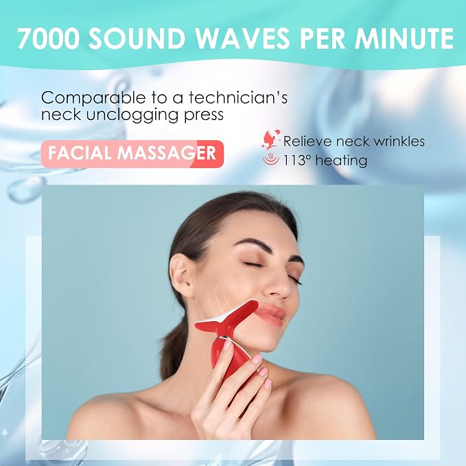 Facial Massager Red-Light-Therapy-for-Face and Neck, Face  culpting Wand - Image 6