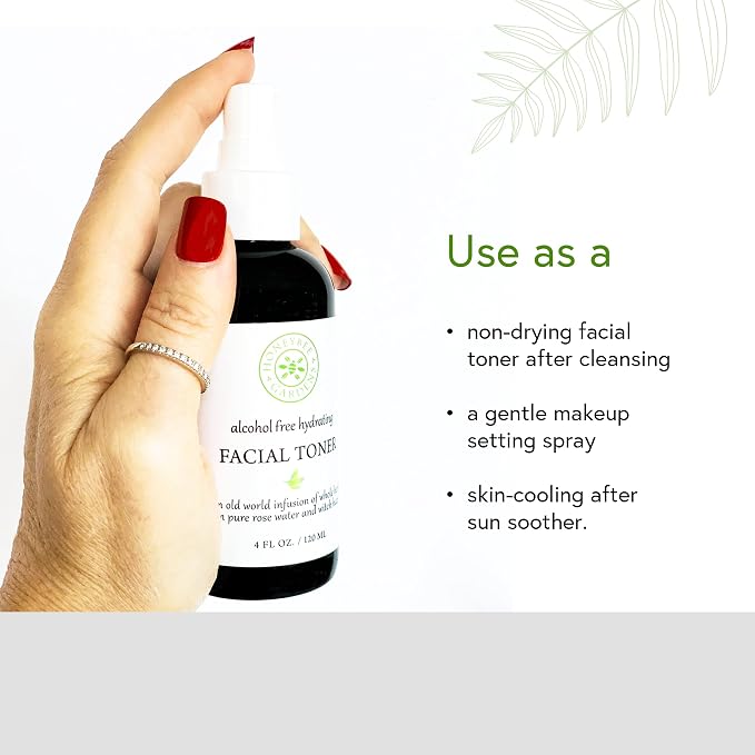 Honeybee Gardens 100% Natural Hydrating Facial Toner/Makeup Setting Spray | - Image 4