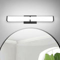 16 Inch LED Bathroom Lighting Fixtures Over Mirror, Modern Black Vanity Lights by NOVELUX