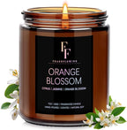 Orange Blossom Scented Candle for Home Soy Wax Candle, Aromatherapy Candle Gift by FFFRAGRFLOWING