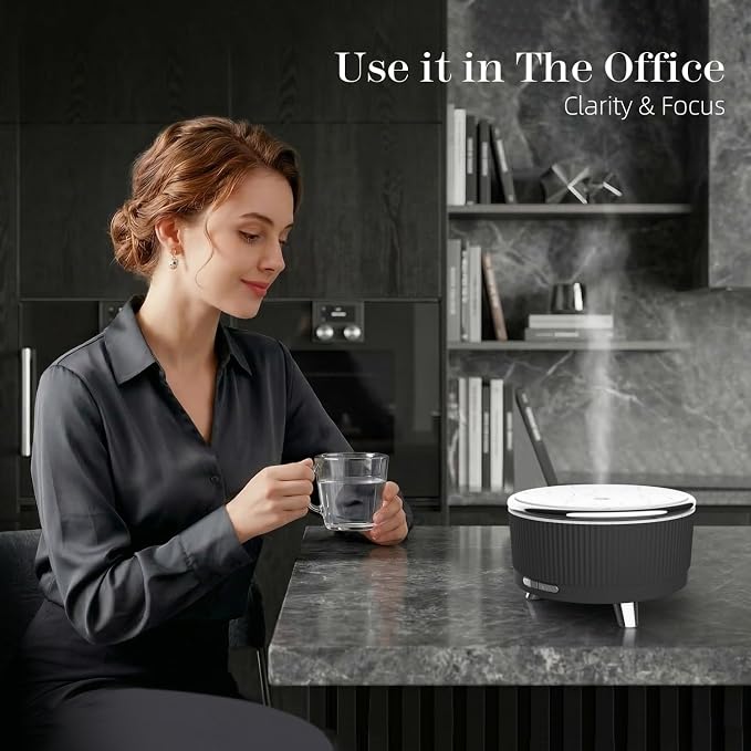 500ML Large Capacity Essential Oil Diffuser, Ultrasonic Aromatherapy Diffuser - Image 4
