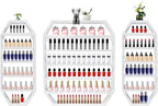 Nail Polish Organizer Wall Mounted, Metal Nail Polish Storage Holder by Milzeone