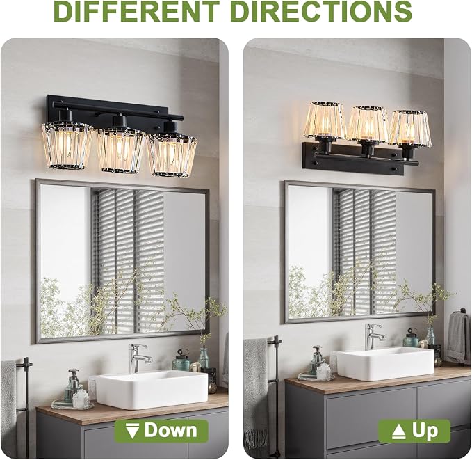 Bathroom Light Fixtures, 3-Light Vanity Light - Image 6