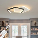 Shine LUEST Modern LED Ceiling Light Fixture Dimmable Black Flush Mount Ceiling - Image 8