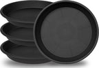 Large Plant Saucer 16 inch, 4 Pack Heavy Sturdy 17 inch Plastic Plant Tray by Unknown