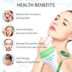 Facial Roller Set of 3, Ice Roller, Two-Sided Jade Roller and Gua Sha Massage - Image 4
