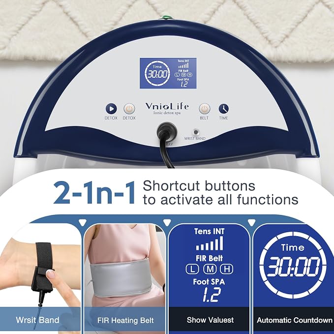 Ionic Foot Bath Detox Machine, Ion Detox Foot Bath Cleanse, LED Display Spa - Image 3