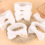 CIEHER 8 Pcs White Spa Headbands Bachelorette Party Favors - Image 7