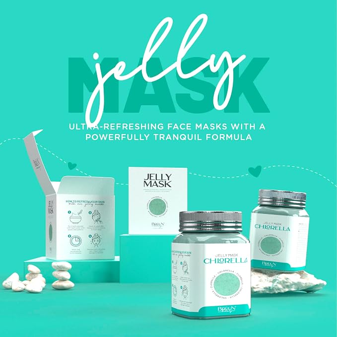 BRÜUN Jelly Mask Jar Chlorella Peel-Off Face Care Rubber Mask - Image 2