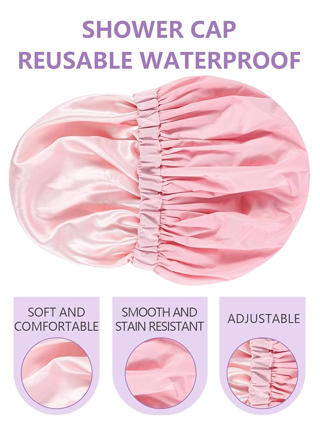 Years calm Reusable Waterproof Shower Caps - Image 8