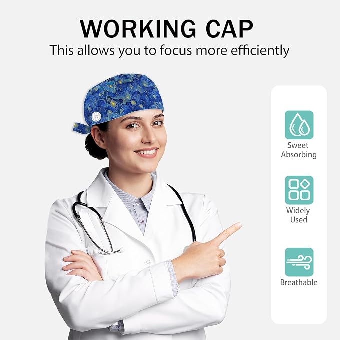 2 Pcs Working Cap with Sweatband - Image 2