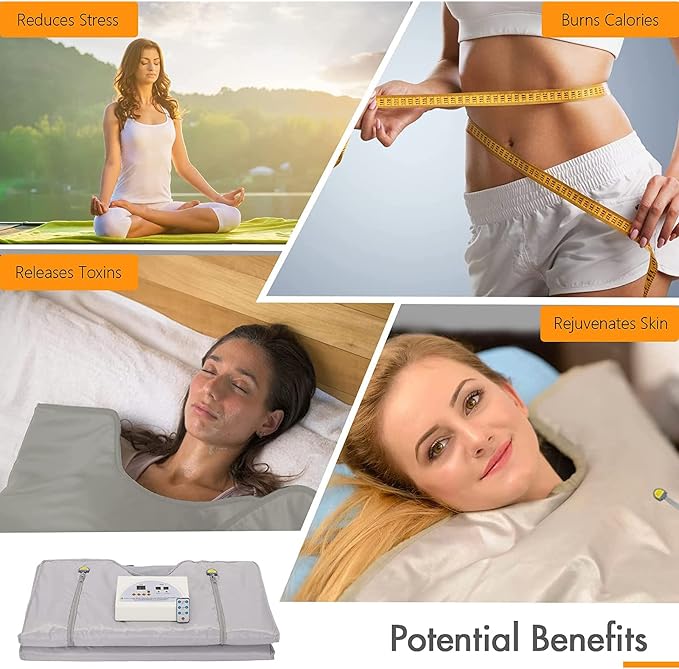 Home Sauna Blanket, Detox Slimming Heated Blanket - Image 8