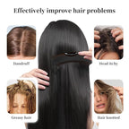 Dandruff Comb with Self-Cleaning Hollow Teeth & Massage Handle - Image 4