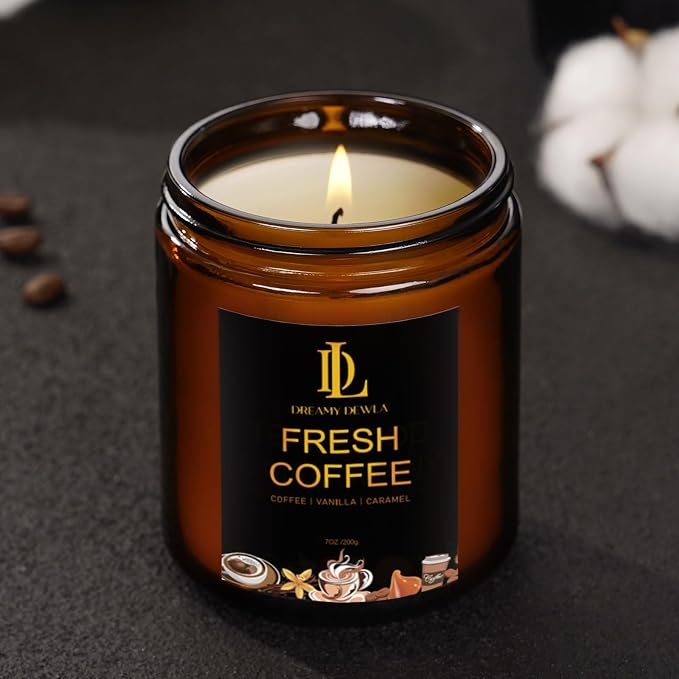 Fresh Coffee Candles, Coffee Scented Candle, Natural Soy Candles - Image 5