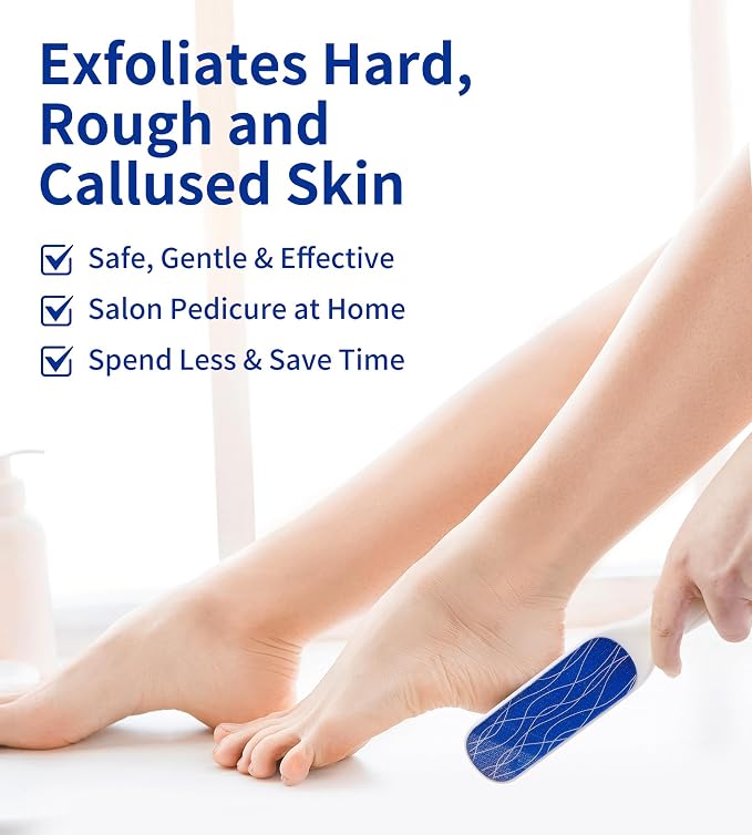 Nano Glass Foot File, Double-Sided Foot Callus Remover Feet Scrubber Hard & - Image 3