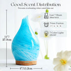 Porseme 280ml Essential Oil Diffuser Glass Color Changing Aroma Air Diffusers - Image 3