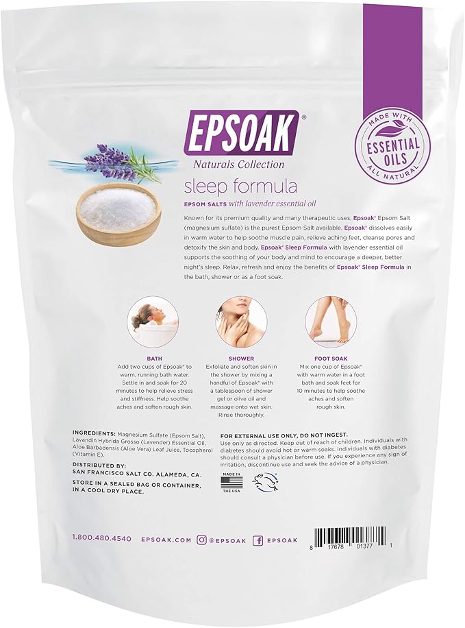 Epsoak Epsom Salt 2 lb. USP Magnesium Sulfate - Image 2