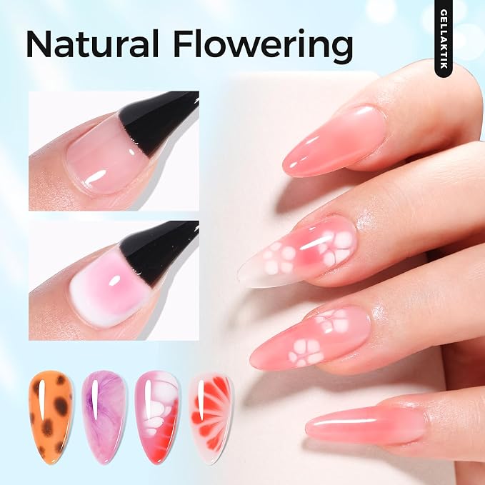 Blooming Gel Nail Kit, Long-Lasting UV/LED Gel, DIY Manicure Gifts - Image 3