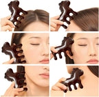 Sandalwood Cute Pony Scalp Massager | Wooden Massage Brush - Image 3