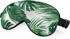 Tropical Palm Leaves Sleep Mask Eye Mask Green Jungle Leaves Floral Sleep Mask by Unknown