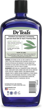 Dr Teal's Foaming Bath with Pure Epsom Salt, Cannabis Sativa Hemp Seed Oil - Image 10