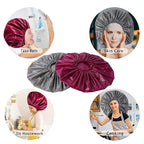 Jumbo Size Shower Cap 2 PCS Waterproof Shower Caps - Image 3